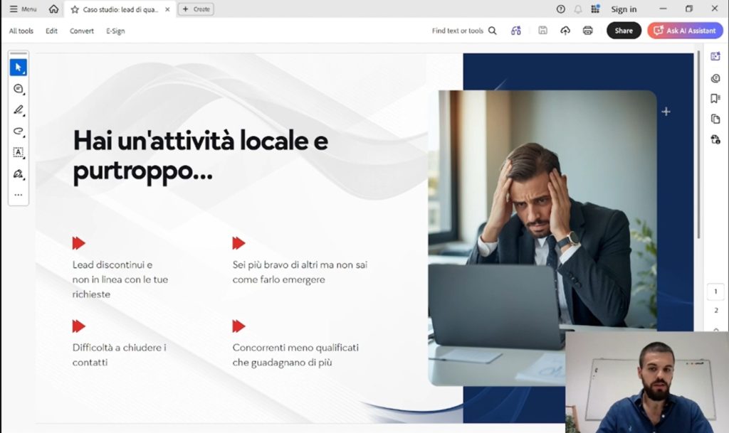 lead generation per attivita locali casi studio de luca matteo