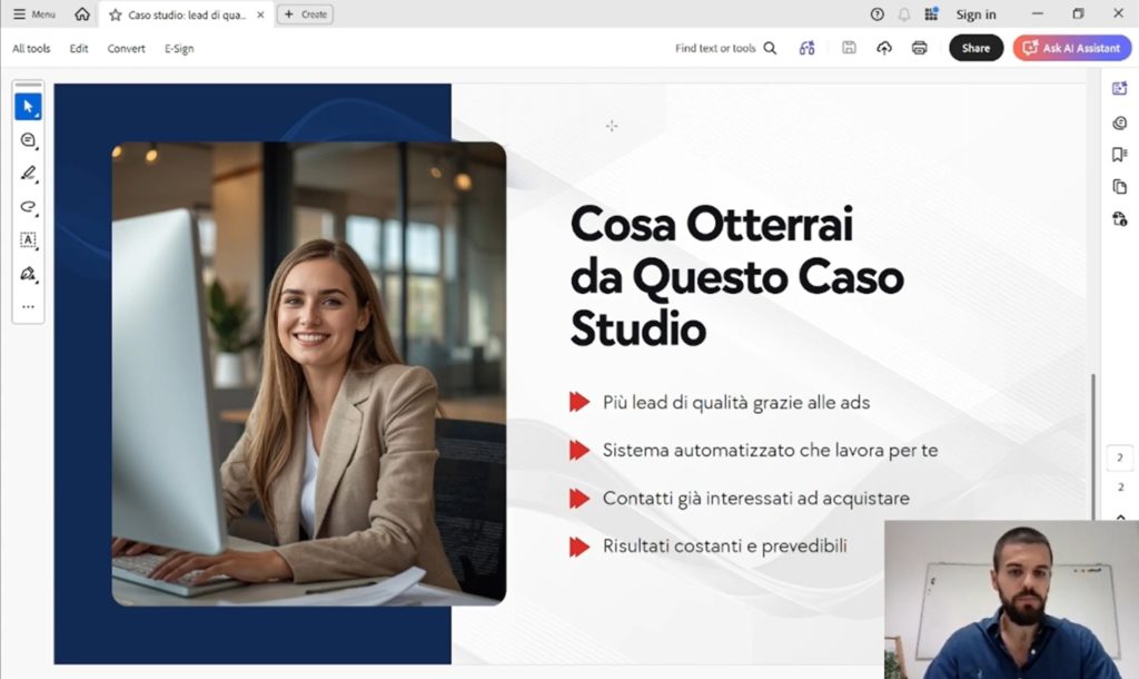 lead generation per centro estetico casi studio deluca matteo
